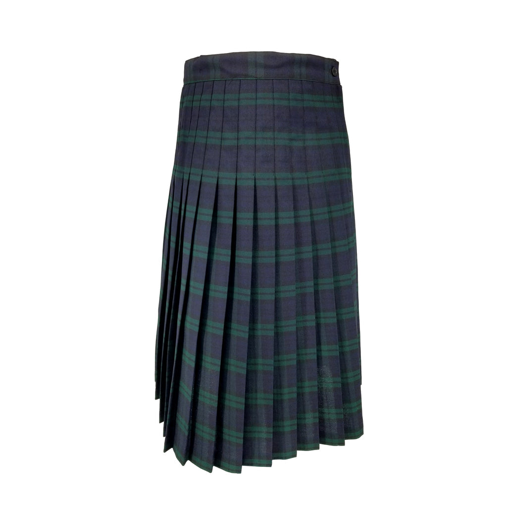 BBY Elementary School Plaid Pleated Side Button Skirt