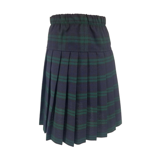 BBY Elementary School Plaid Pleated Yoke Elastic Skirt