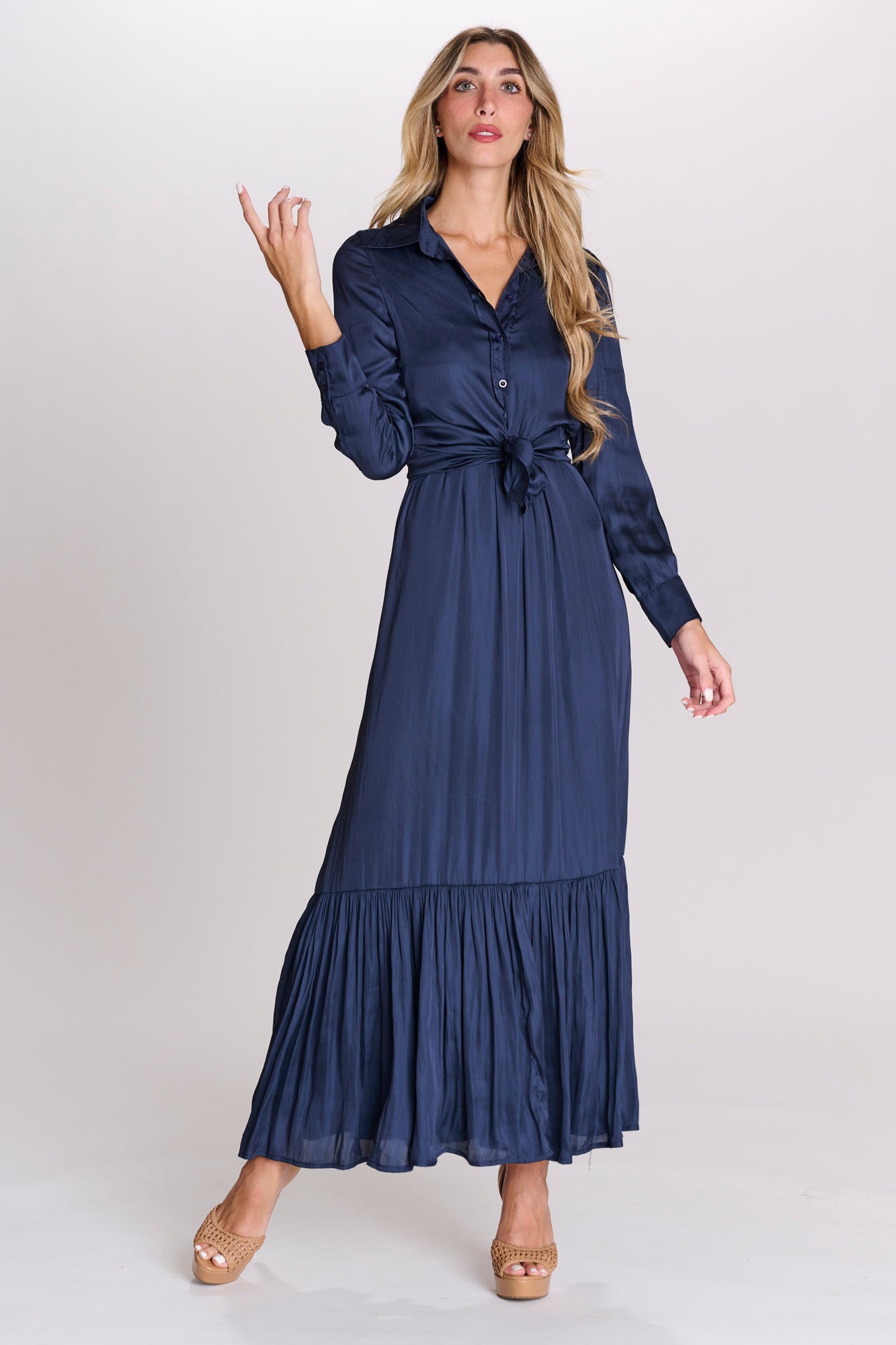Ladies Navy Button Down Collared Dress -Tznius-Fashion-Tzniut-Modest-Tznius-Clothing-Online-Tznius-Shabbos-Clothing-Trendy-Modest Clothing-Frum- Ladies Navy Button Down Collared Dress -Tznius-Fashion-Tzniut-Modest-Tznius-Clothing-Online-Tznius-Shabbos-Clothing-Trendy-Modest Clothing-Frum-