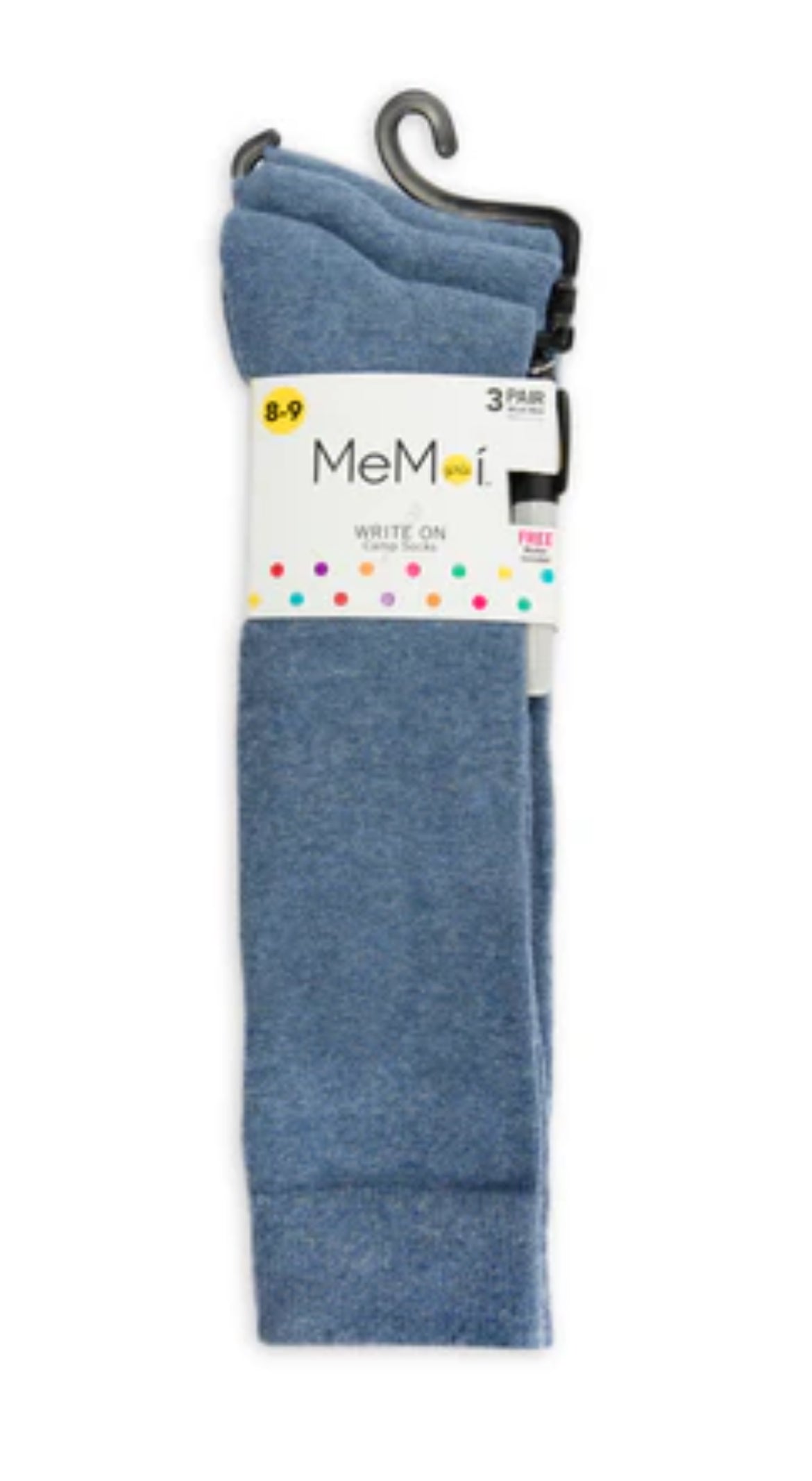Girls Solid Knee Socks Three Pack