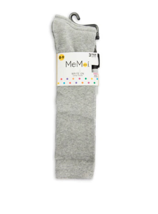 Girls Solid Knee Socks Three Pack