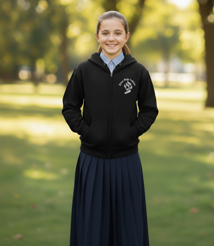 BBY Logo Fleece Lined Zip Up Hoodie