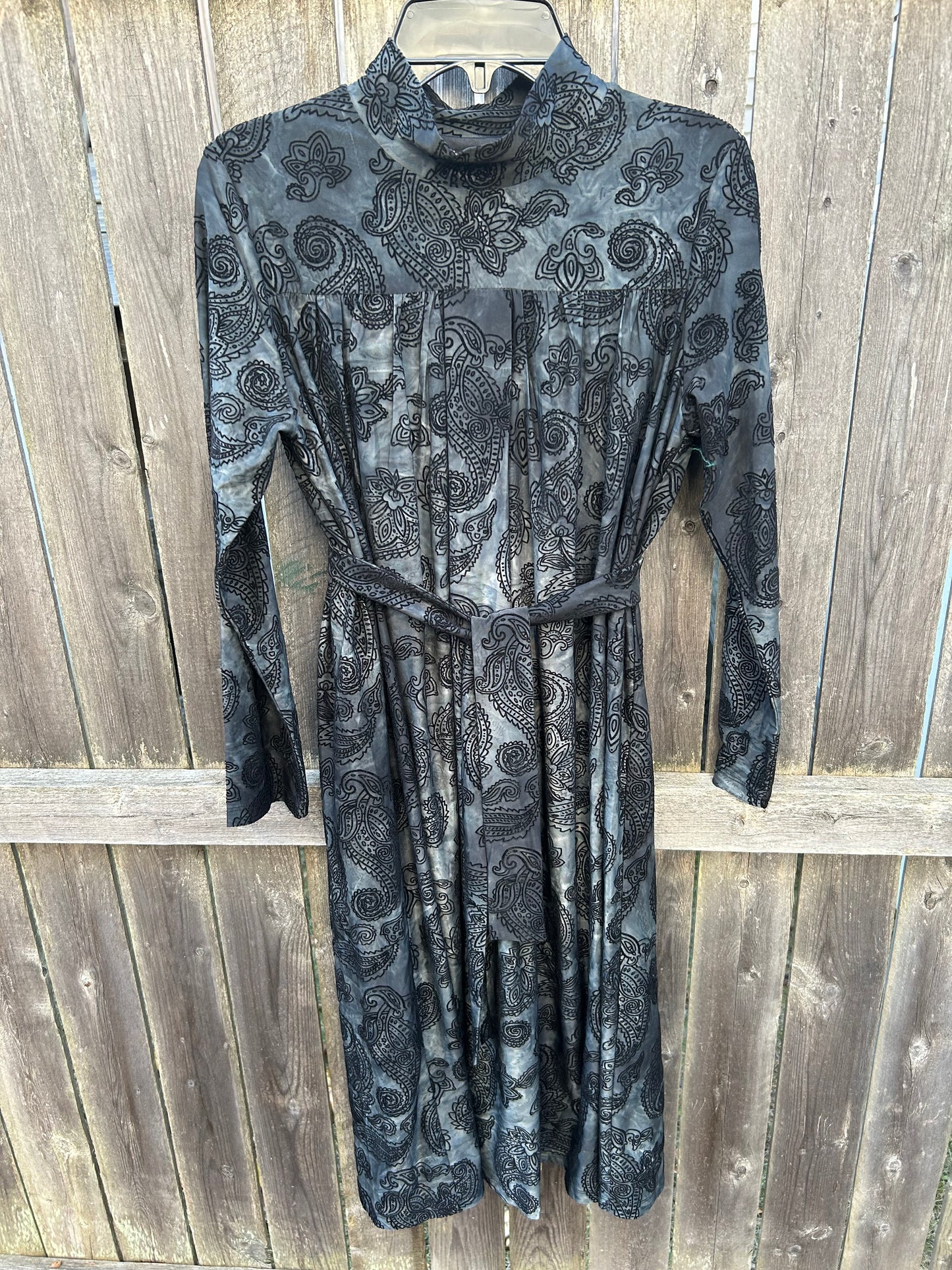 Tween Marble Velour Detail Dress