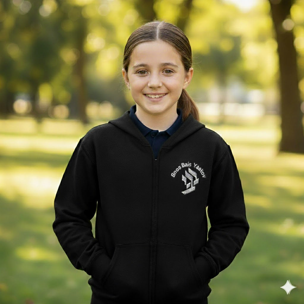 BBY Logo Fleece Lined Zip Up Hoodie