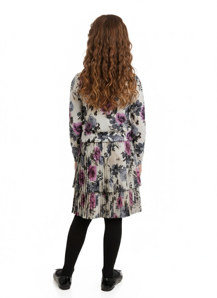 Tween Ivory Printed Floral Set