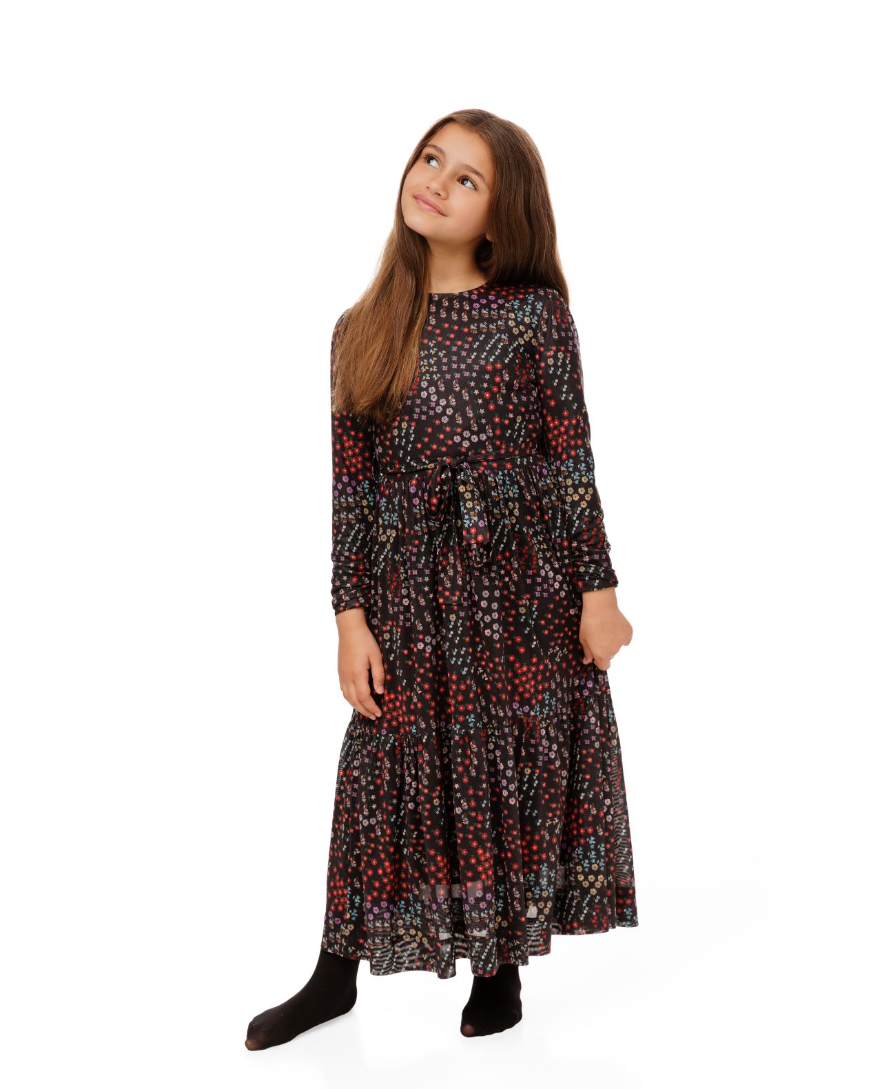 Tween Colorful Mesh Maxi Dress
