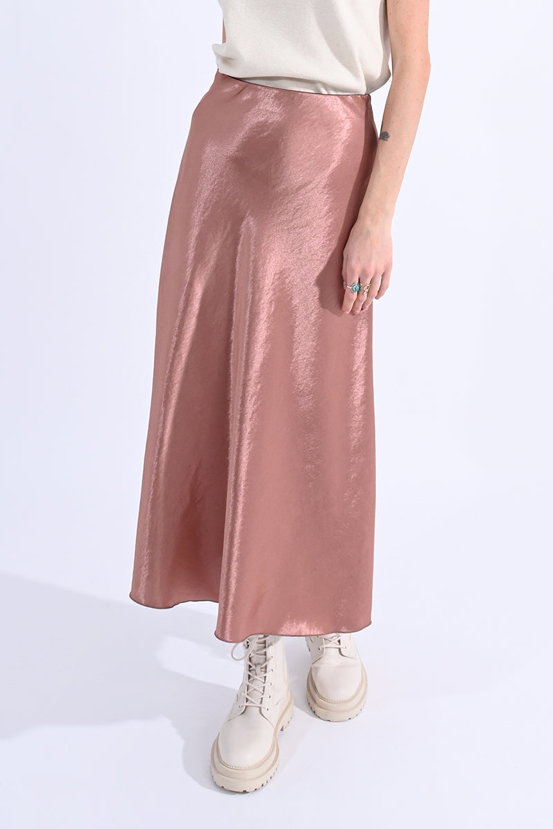Ladies Satin Slip Skirt (2 colors)