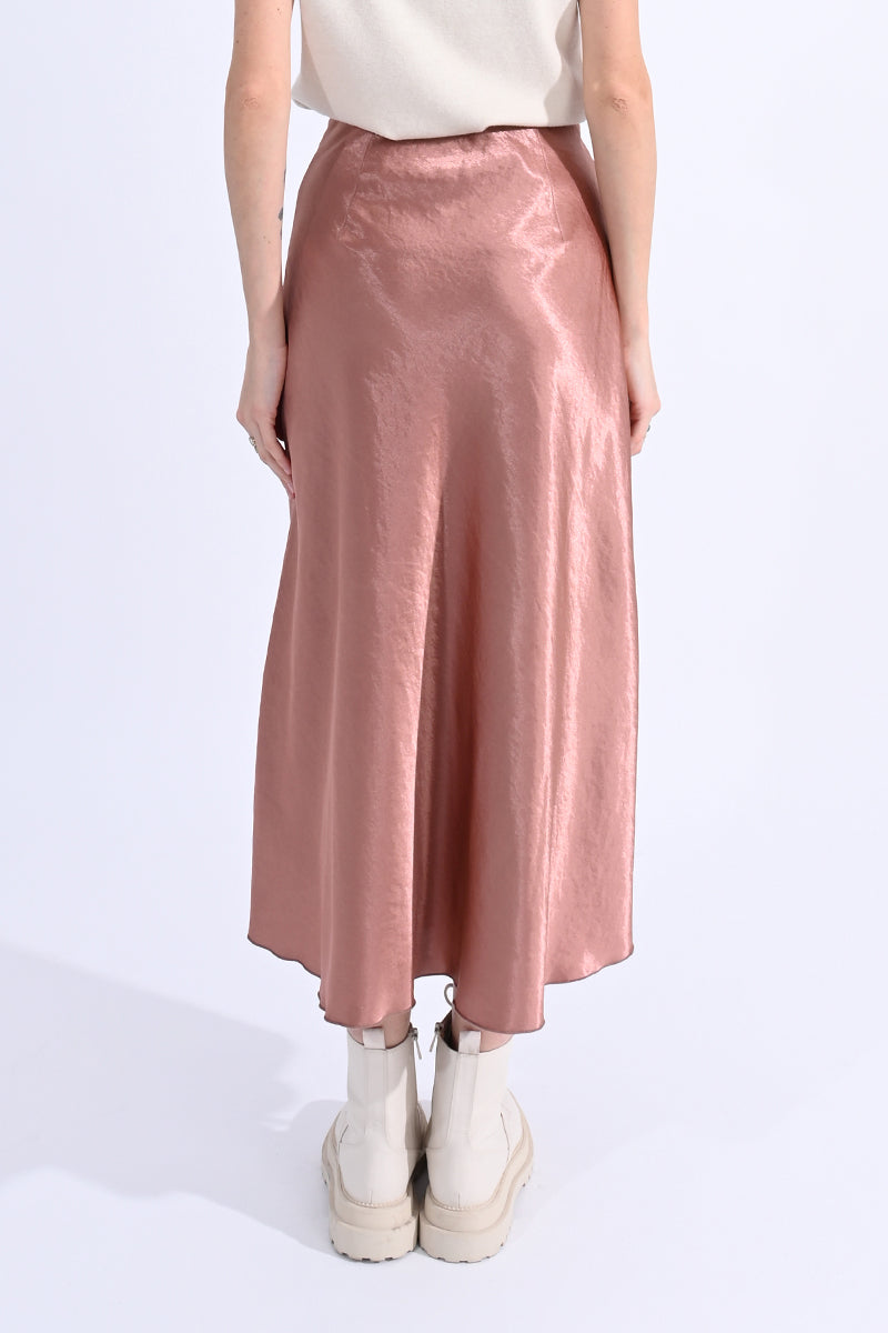 Ladies Satin Slip Skirt (2 colors)