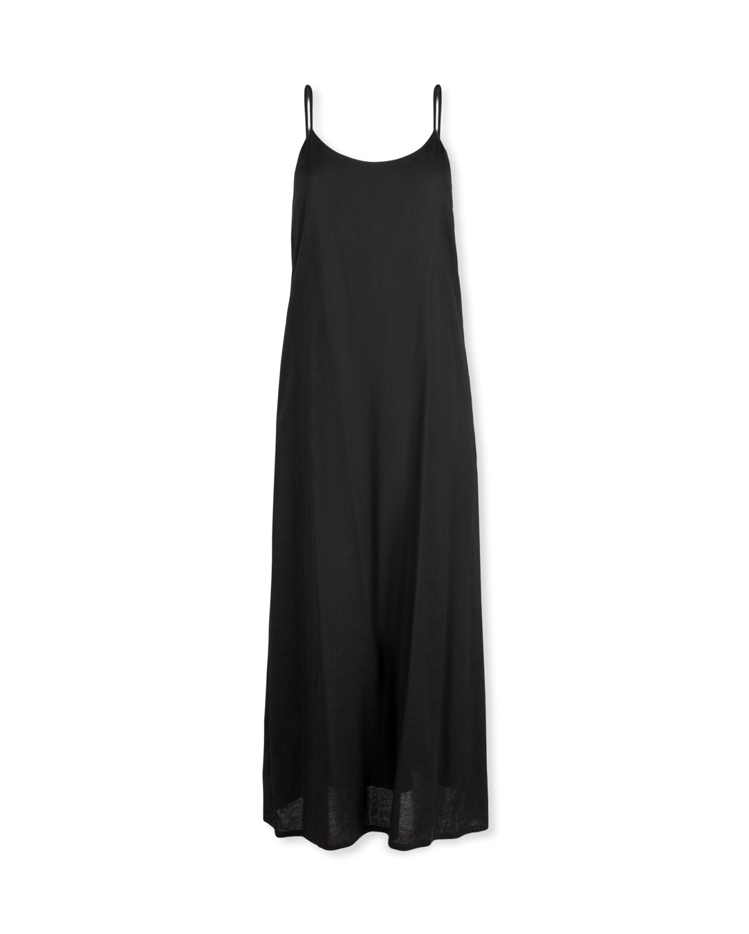 Linen Slip Dress - Black / XL Linen Slip Dress - Black / XL