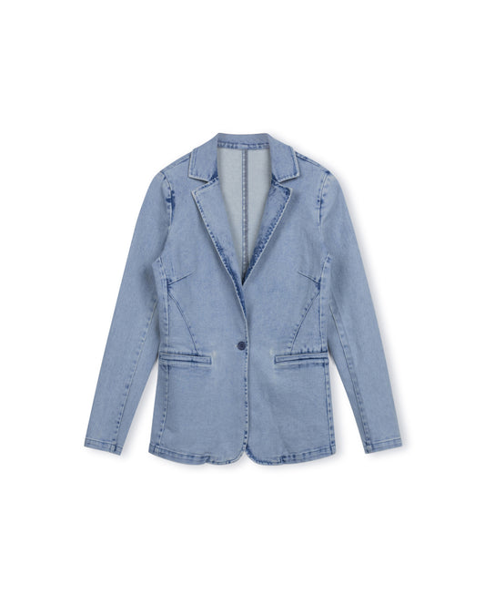 Ladies Denim Pocket Detailed Blazer
