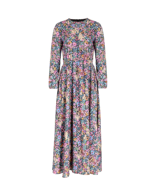 Ladies Floral A-Line Maxi Dress