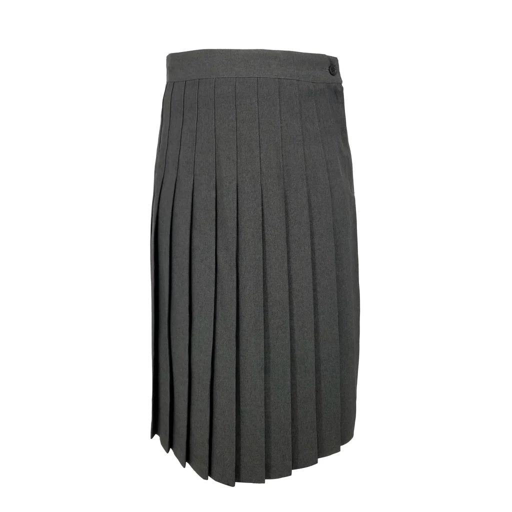 Pleated Grey Uniform Skirt