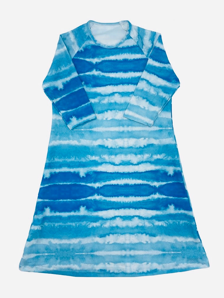 Girls Swim Dress shvimkleid modest swimwear Swim coverup three quarter sleeves past the knee 10 / blue Girls Swim Dress shvimkleid modest swimwear Swim coverup three quarter sleeves past the knee 10 / blue