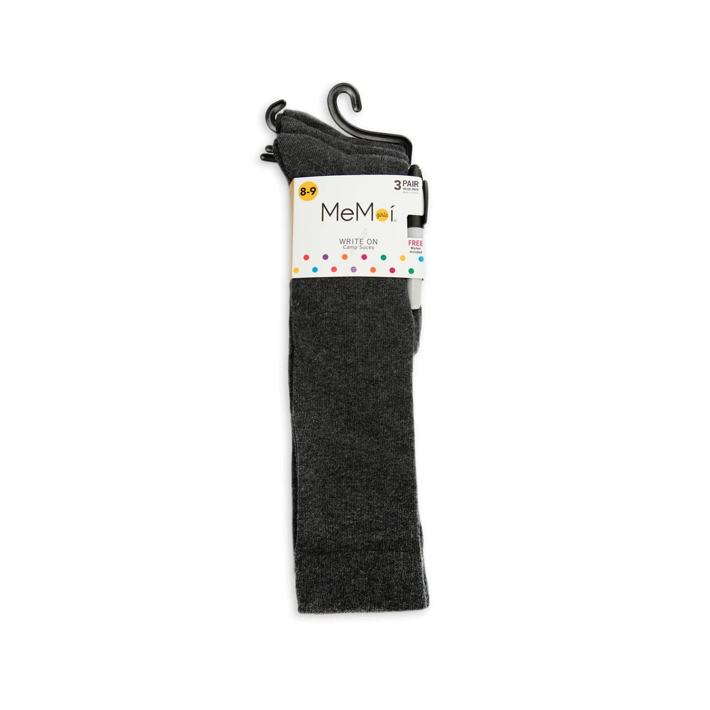 Girls Solid Knee Socks Three Pack