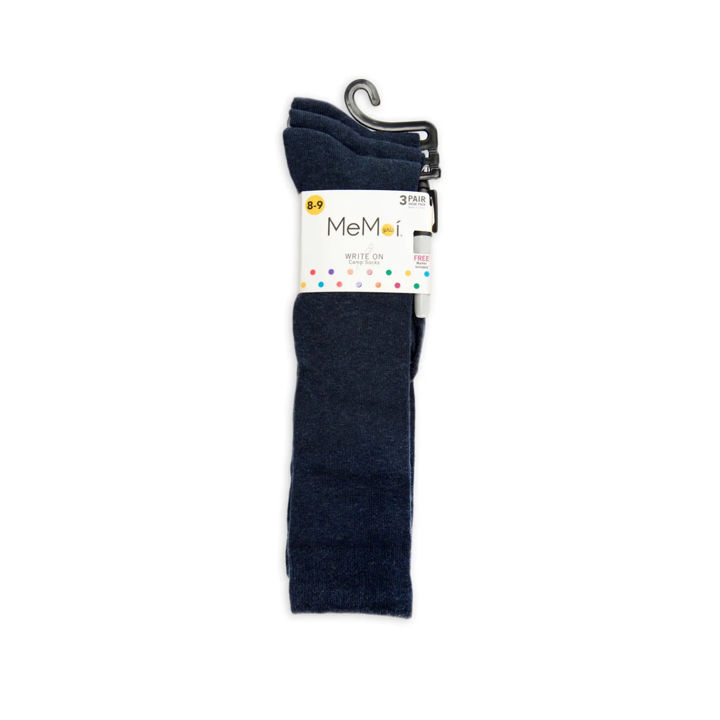 Girls Solid Knee Socks Three Pack