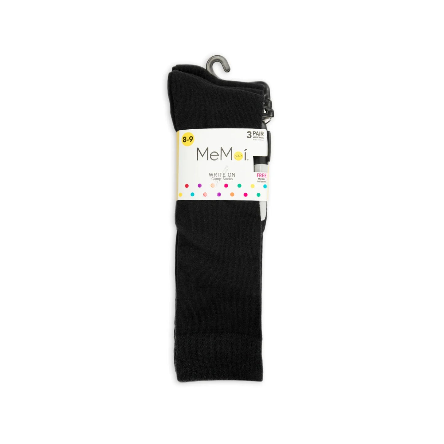 Girls Solid Knee Socks Three Pack