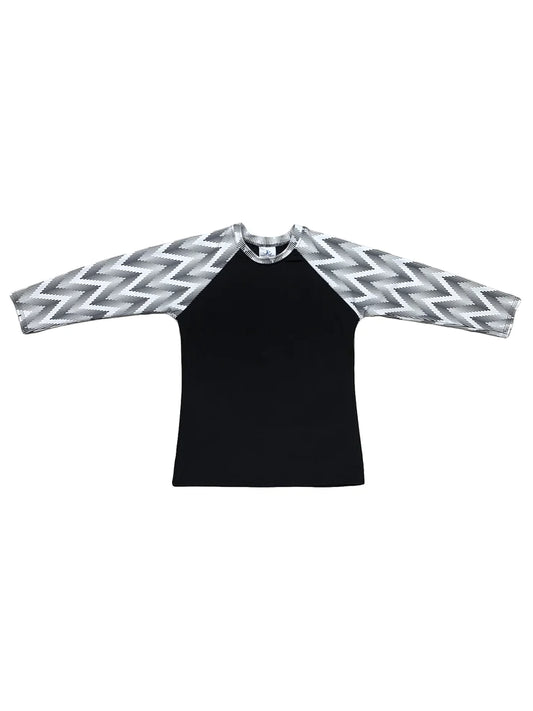 Ladies Chevron Rashguard Swim Top