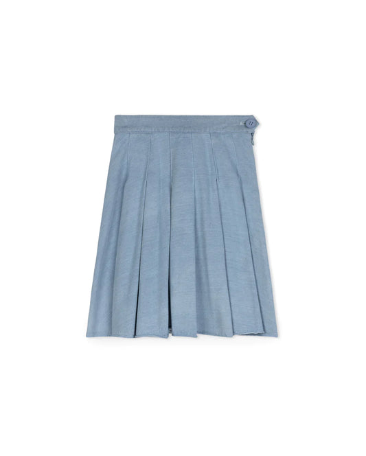 Tween T-shirt Denim Pleated Skirt