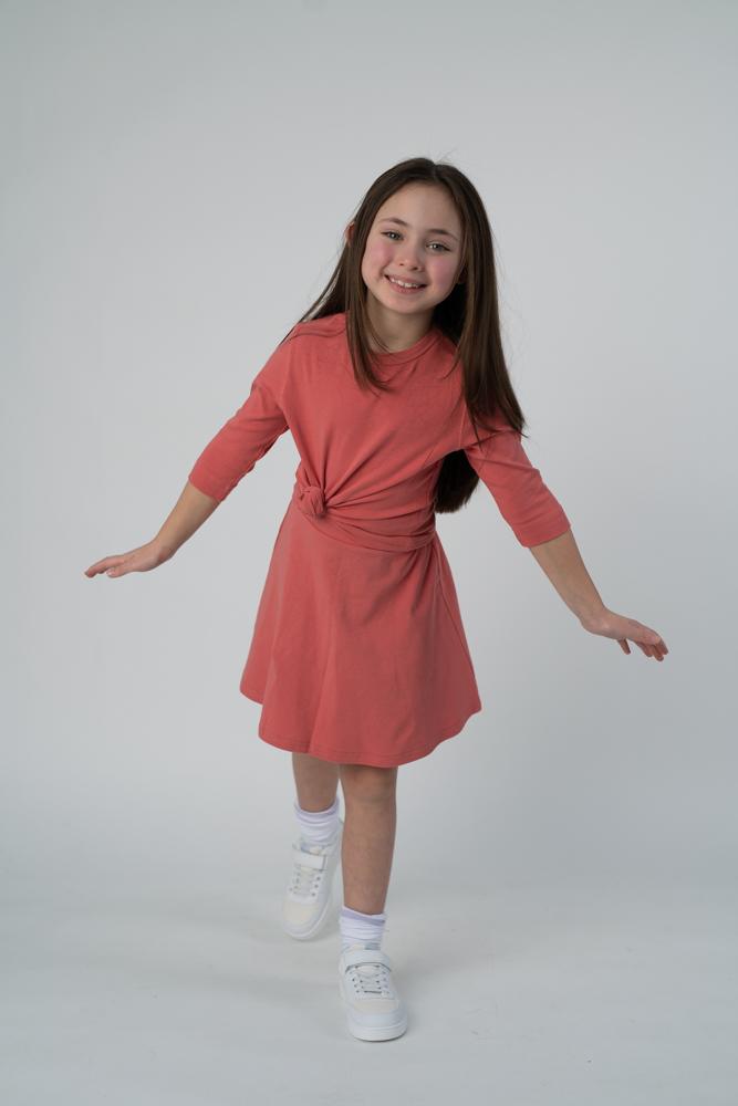 Girls 3/4 Solid Cotton Tee - Modest Necessities