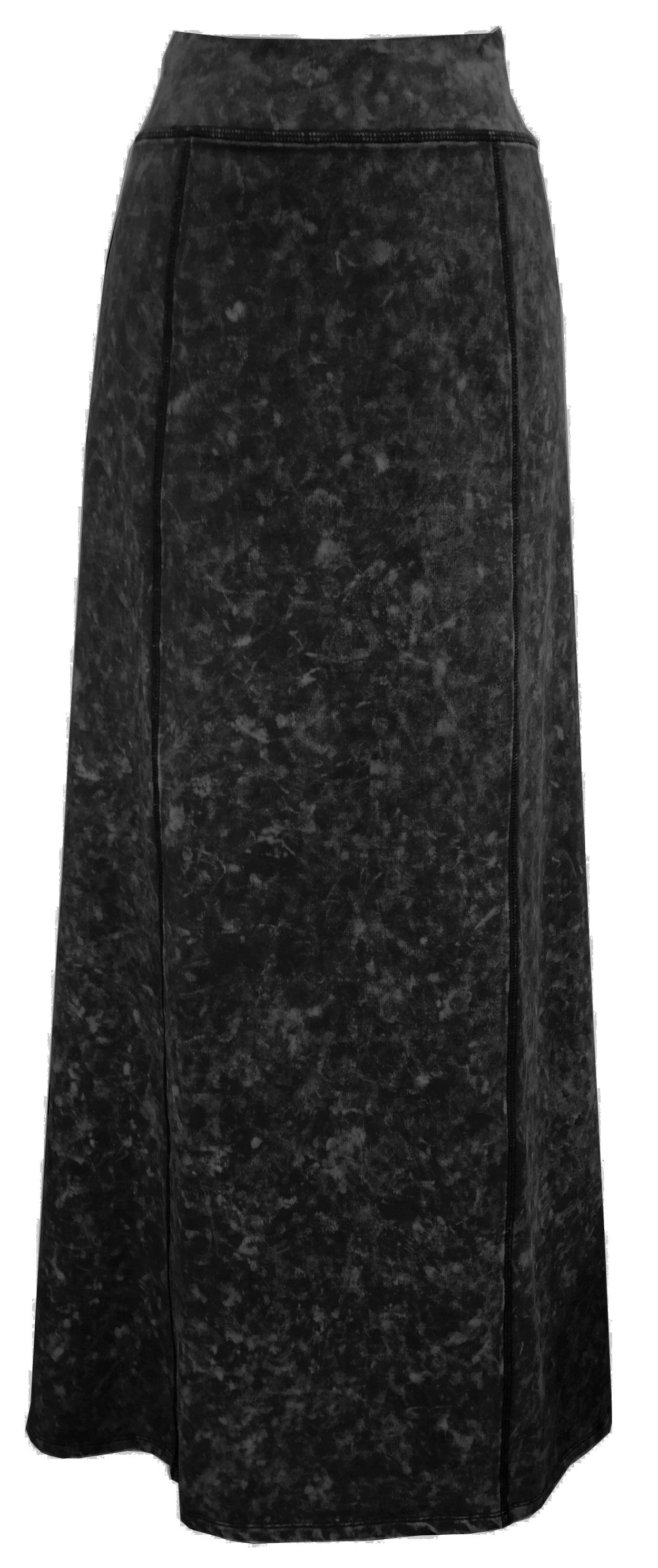 Ladies Acid Wash Maxi Skirt 8535 (2 colors) - Modest Necessities