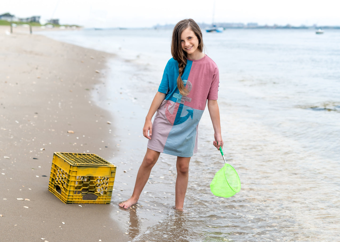 Teela Girls Anchor Dress - Modest Necessities