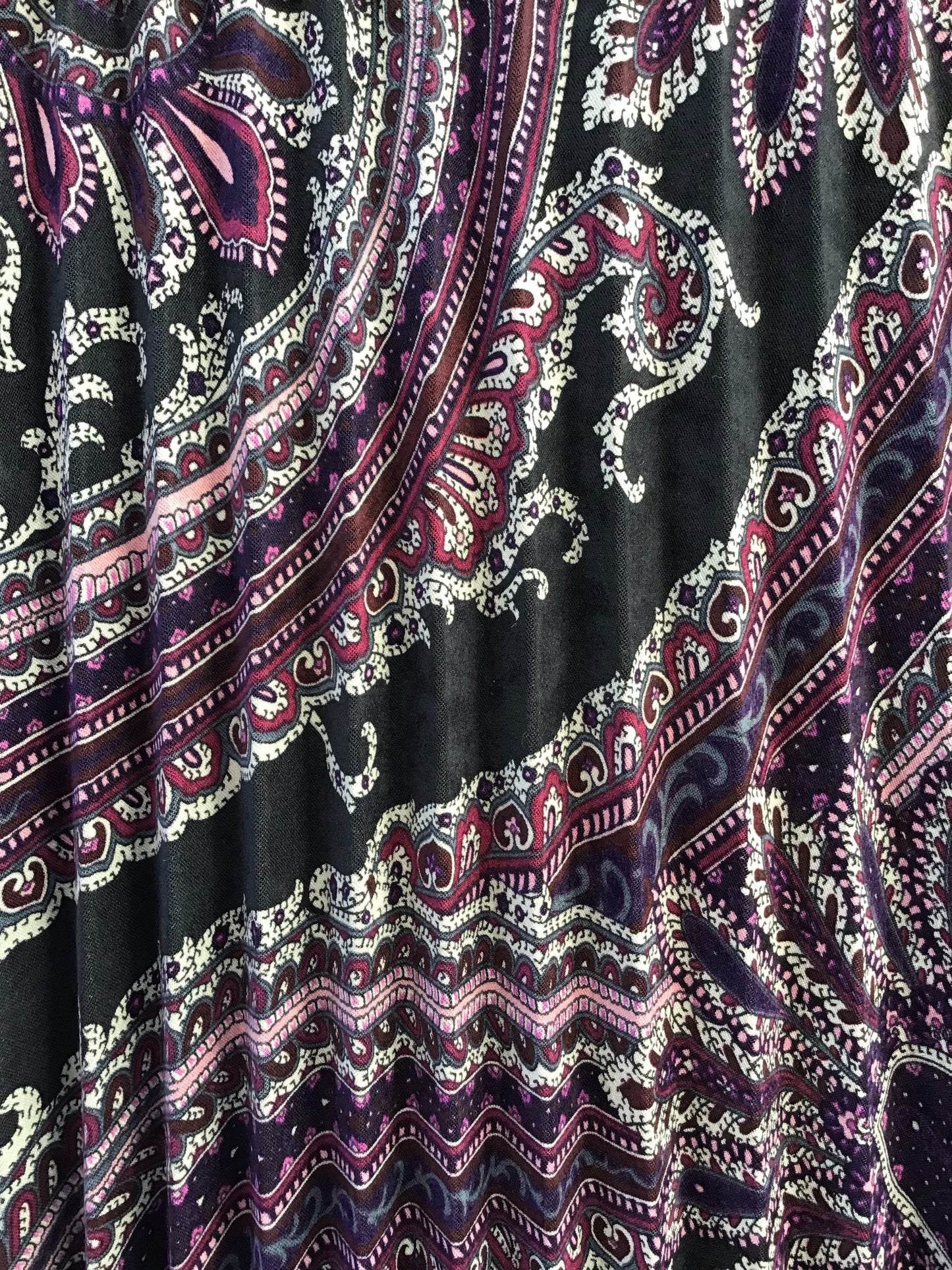 Ladies Printed Pleated Pull On Skirt - Modest Necessities