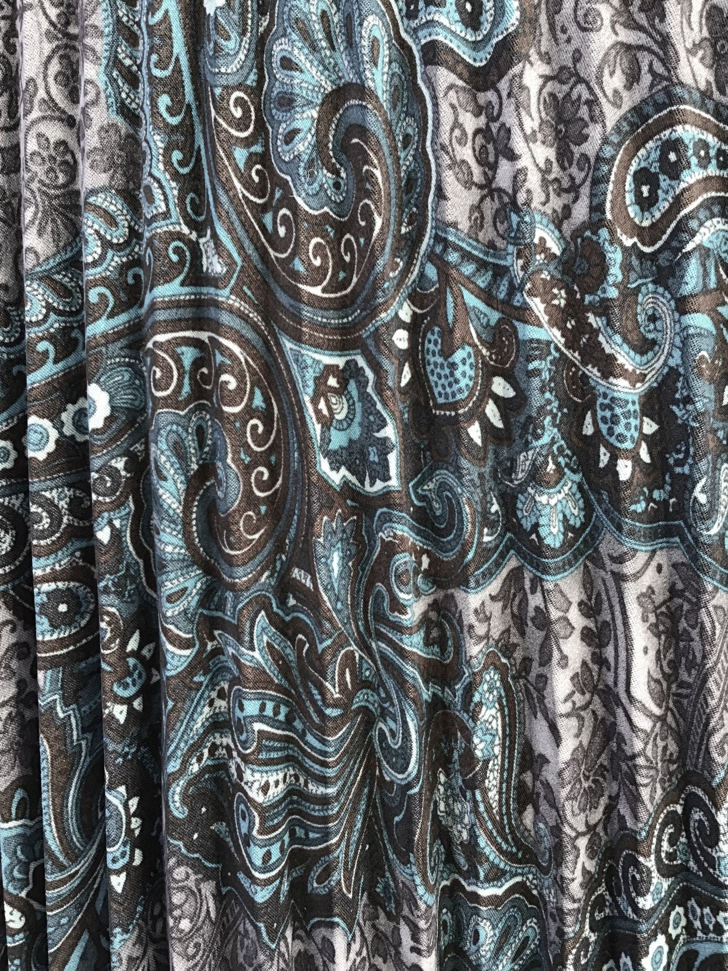 Ladies Printed Pleated Pull On Skirt - Modest Necessities