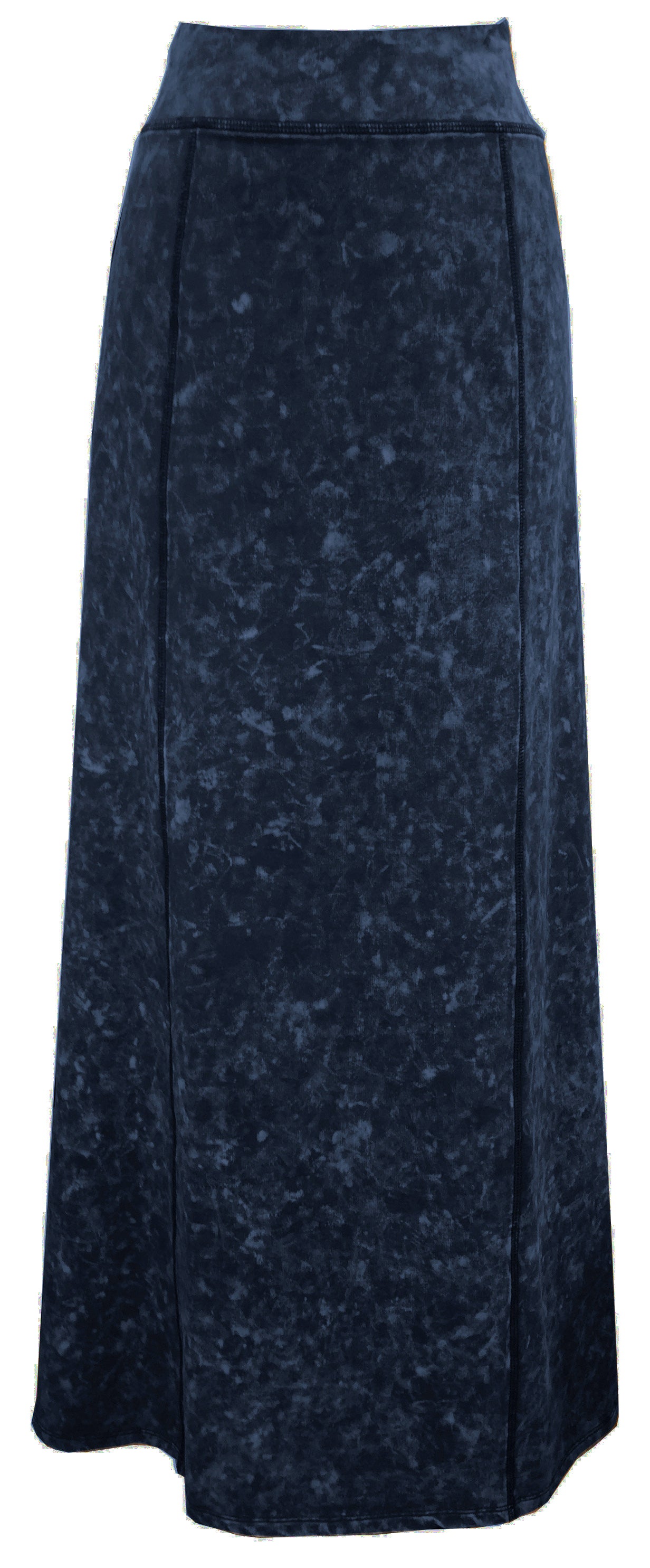 Ladies Acid Wash Maxi Skirt 8535 (2 colors)