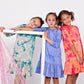 Girls Teela X-Stitch Tie Dye Dress (3 colors)