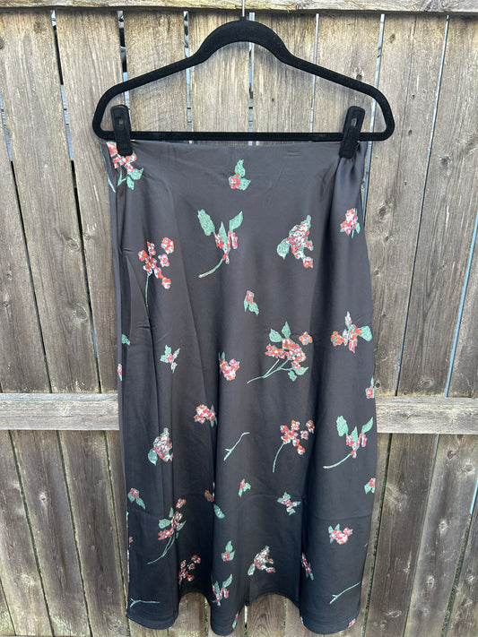 Ladies Floral Print Slip Skirt