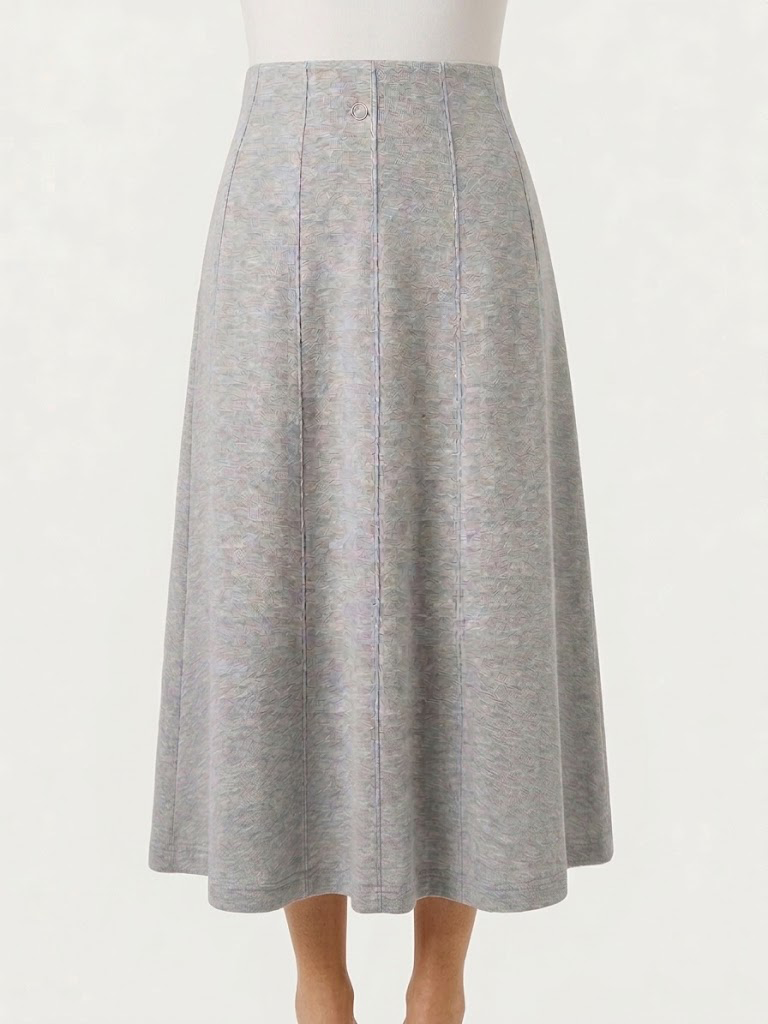 Kiki Riki Ladies Mineral Wash Panel Midi Skirt - Modest Necessities