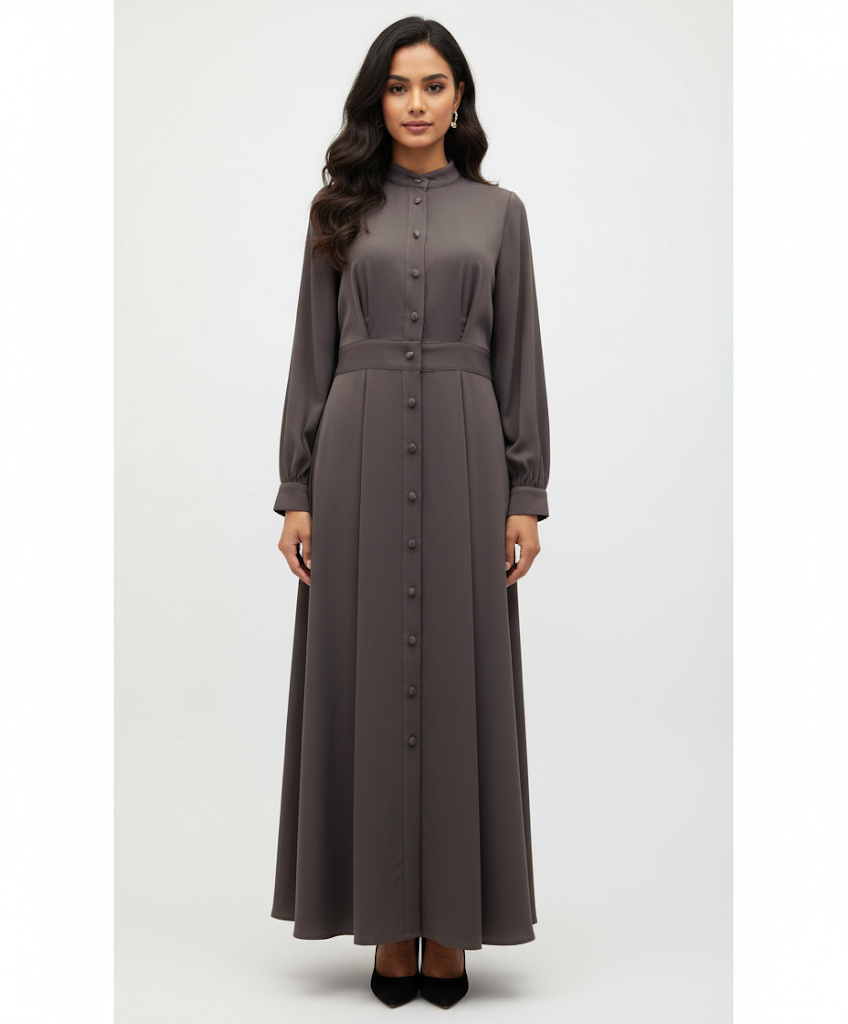 Ladies Buttoned Down Waisted Dress