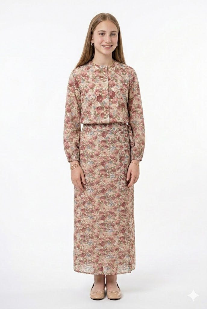 Tween Floral Print Set - Modest Necessities