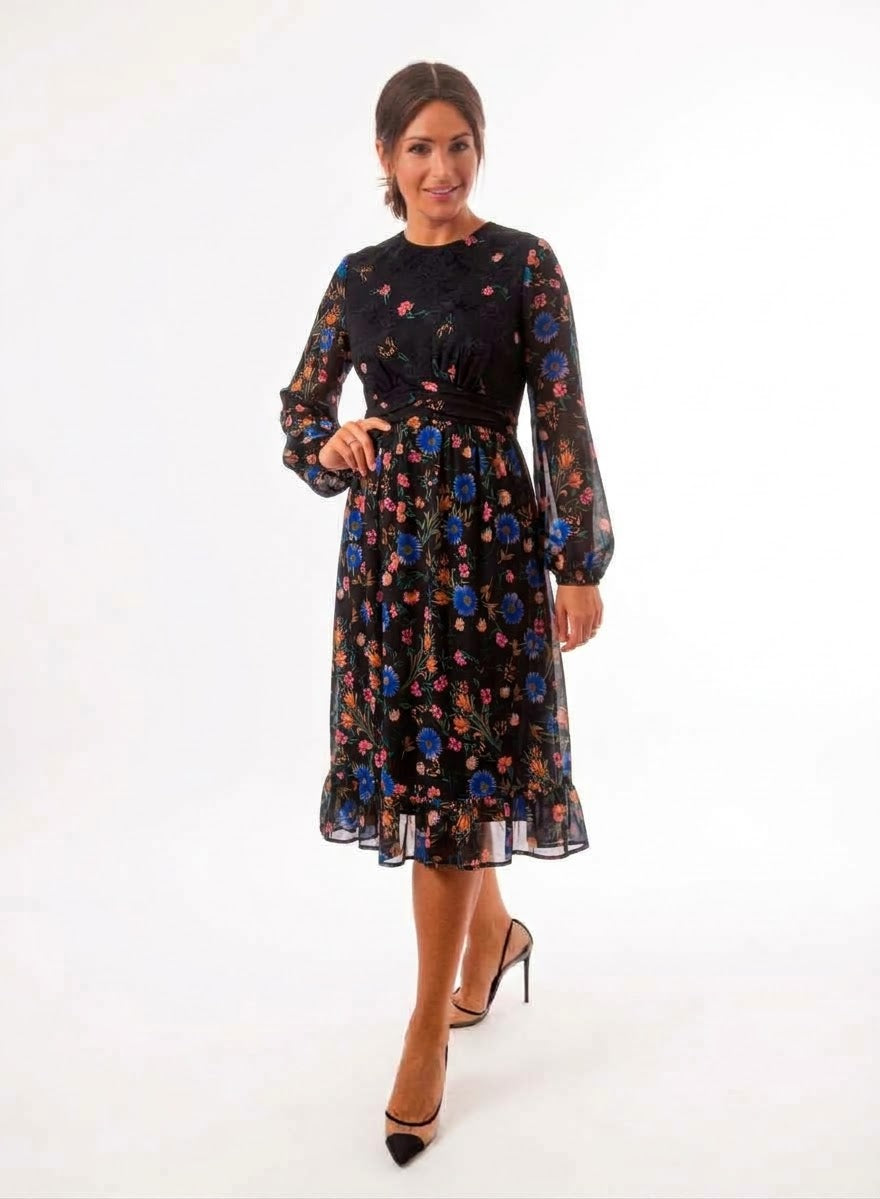 Ladies Chiffon Floral Dress