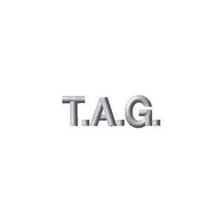 TAG Logo Velour Zip Up Hoodie