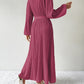 Ladies Tie Waist Long Sleeve Dress