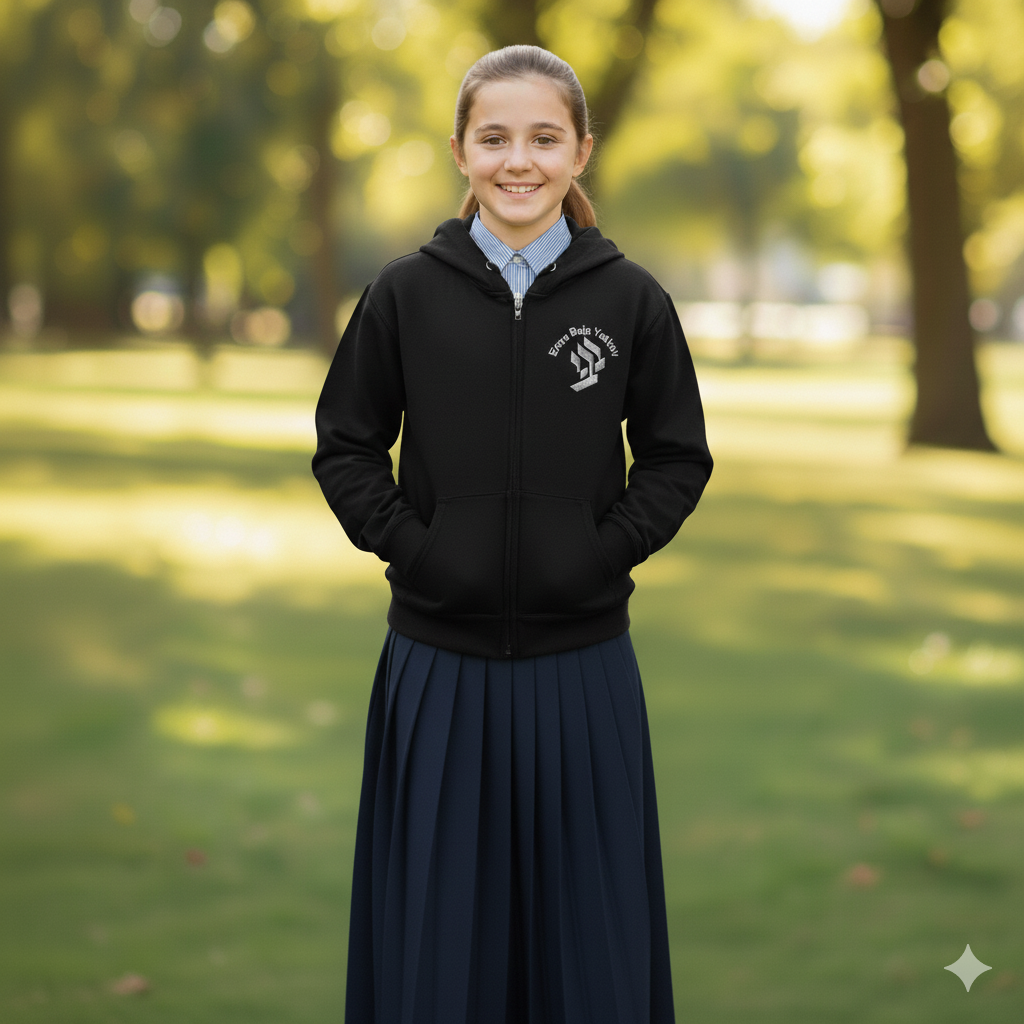 BBY Logo Fleece Lined Zip Up Hoodie