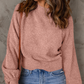 Ladies Balloon Sleeve Cropped Sweater