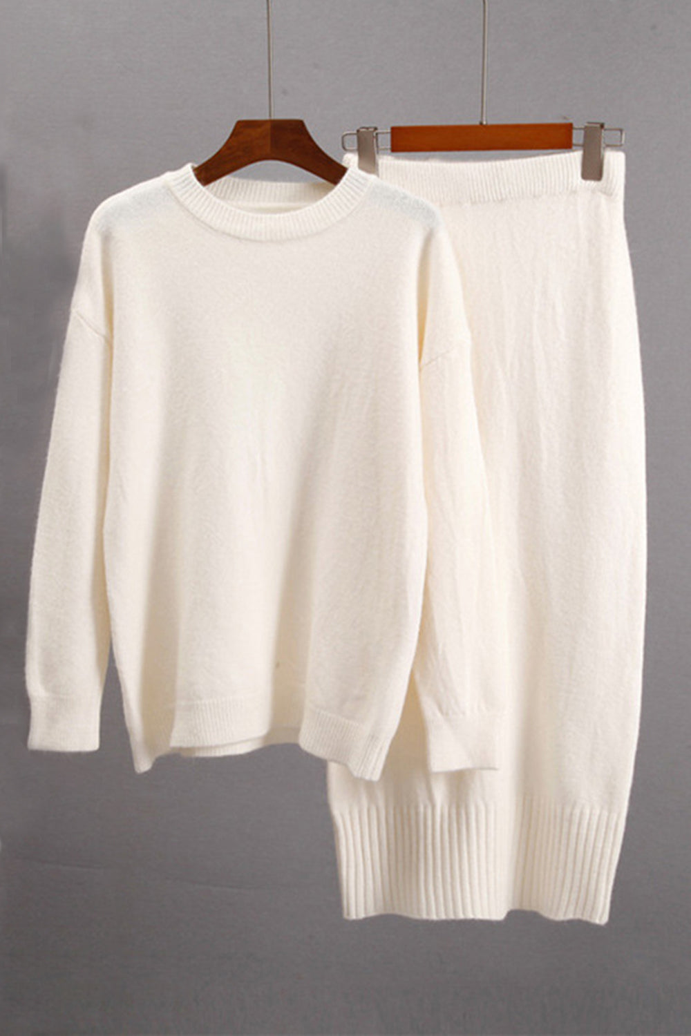 Ladies Monochromatic Sweater Set (3 colors)