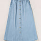 Ladies High Waist Denim Skirt