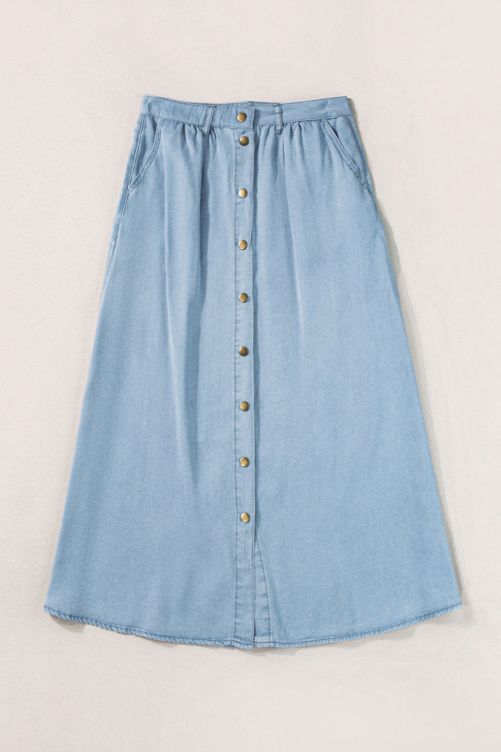 Ladies High Waist Denim Skirt