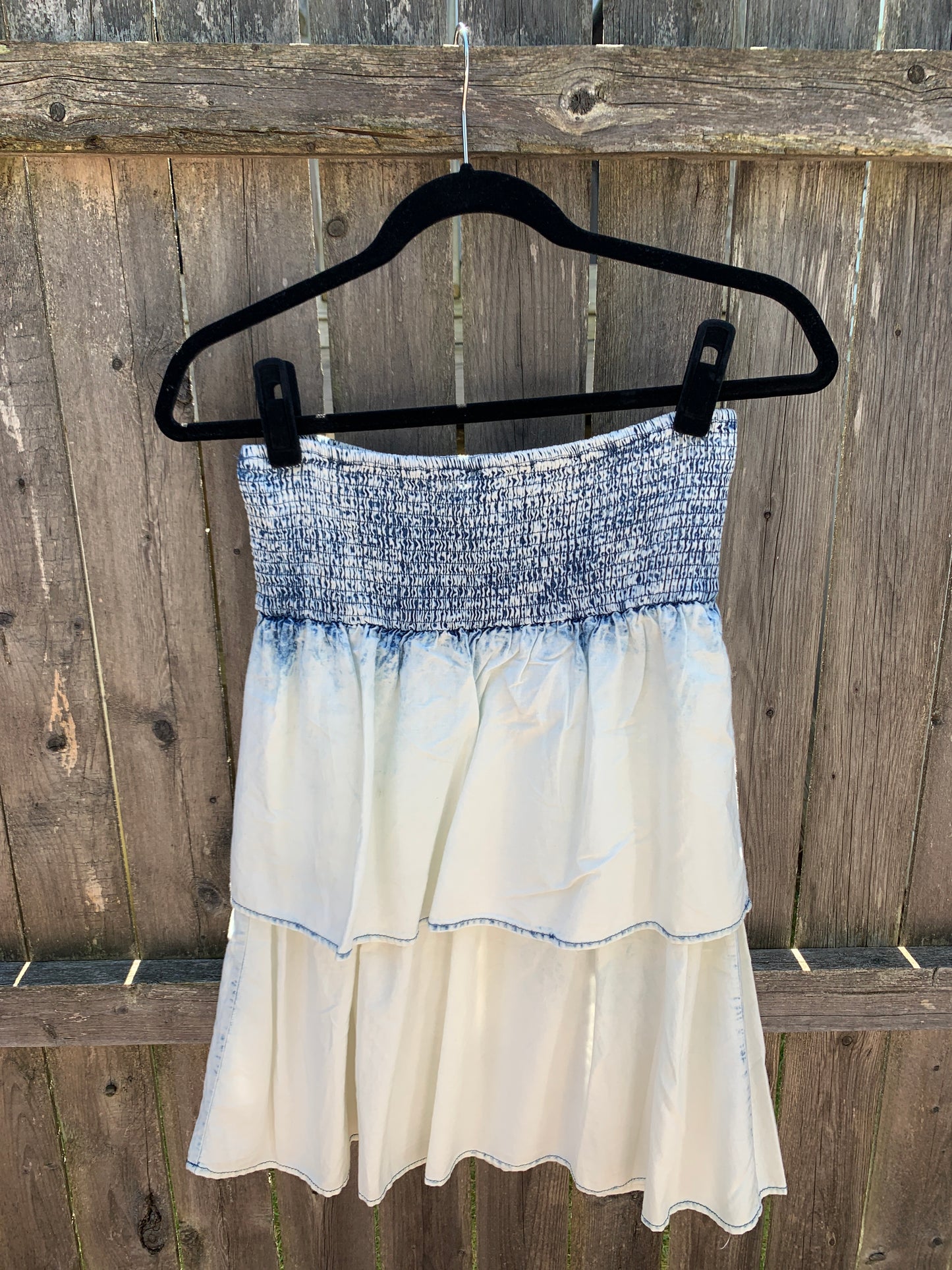 Teen Denim Ruffles Skirt