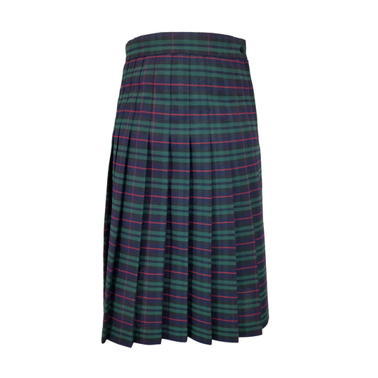 Bais Yaakov Five Towns Plaid Pleated Side Button Skirt