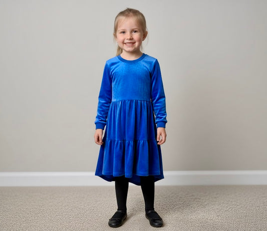 Girls Lorenzo Dress (royal blue)
