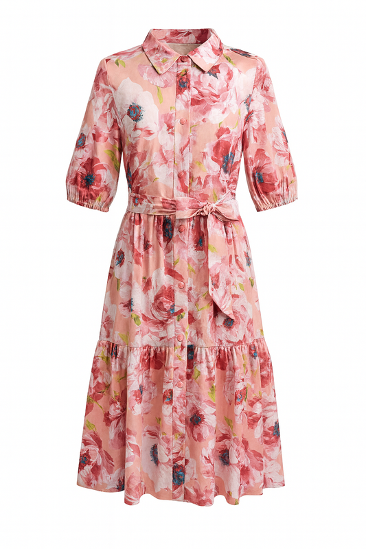 Tween Floral Tiered Dress