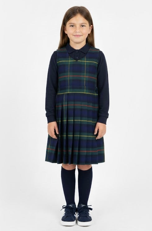 TAG Elementary School Plaid Pleated Jumper