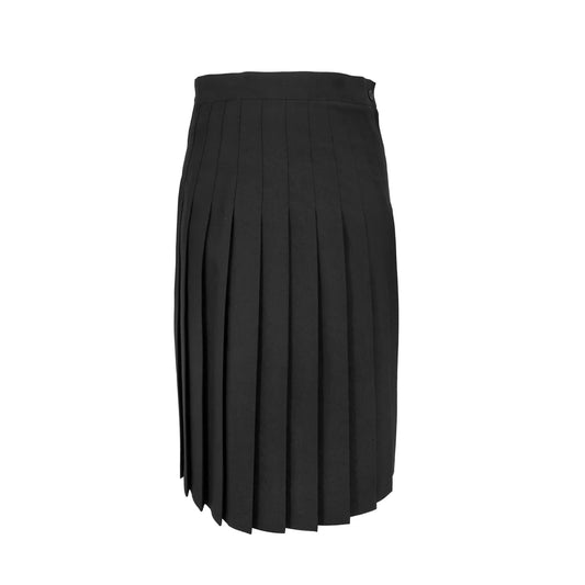 Pleated Black Uniform Skirt