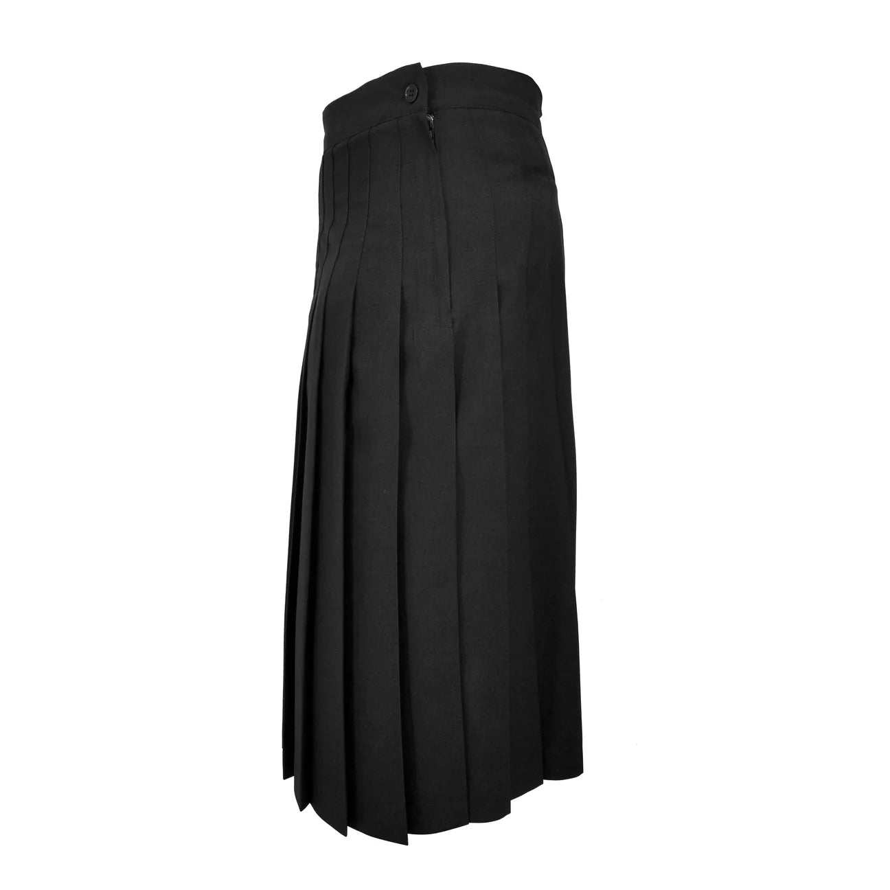 Pleated Black Uniform Skirt