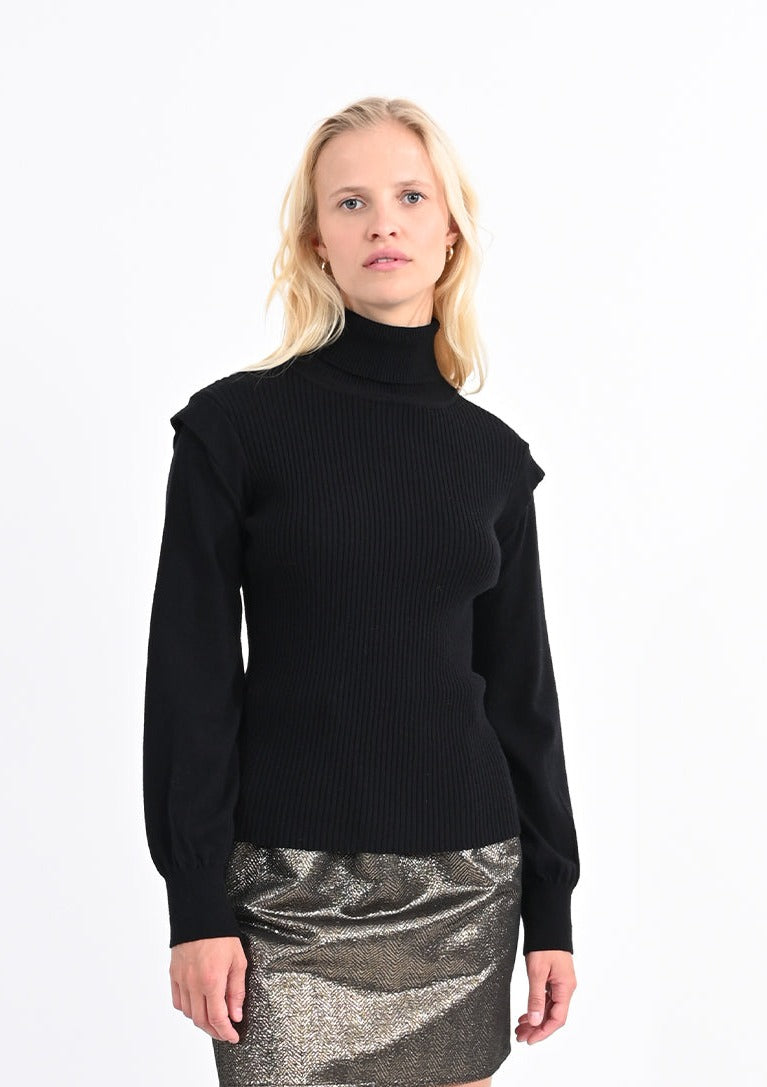 Ladies Knitted Shoulder Detail Sweater