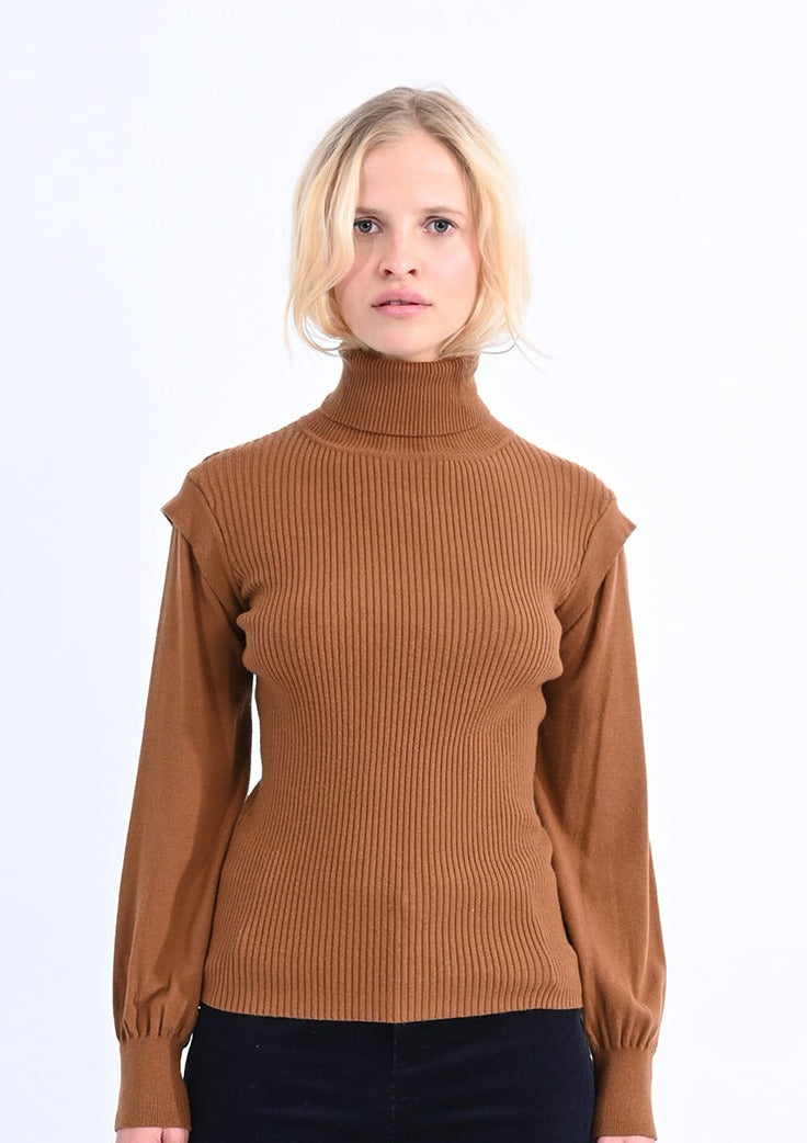 Ladies Knitted Shoulder Detail Sweater